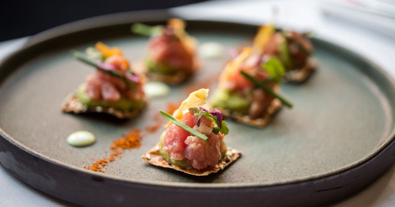 Tuna TarTar on a plate